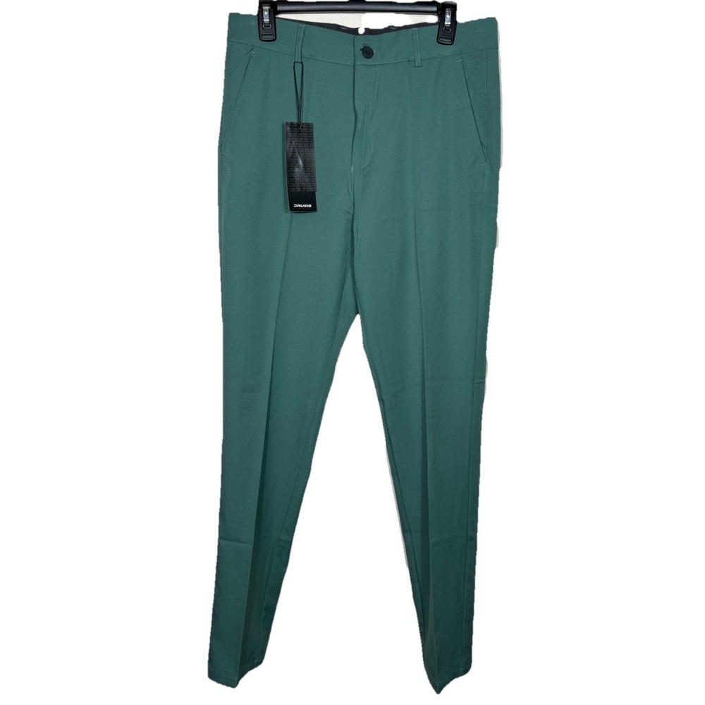 Druids Men's Clima Golf Trousers In Sage 32x34 Performance